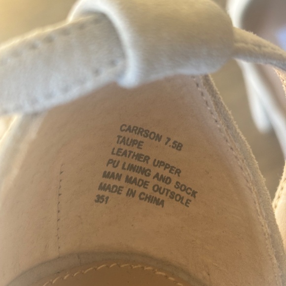 Steve Madden Taupe Suede Heels - Picture 3 of 3